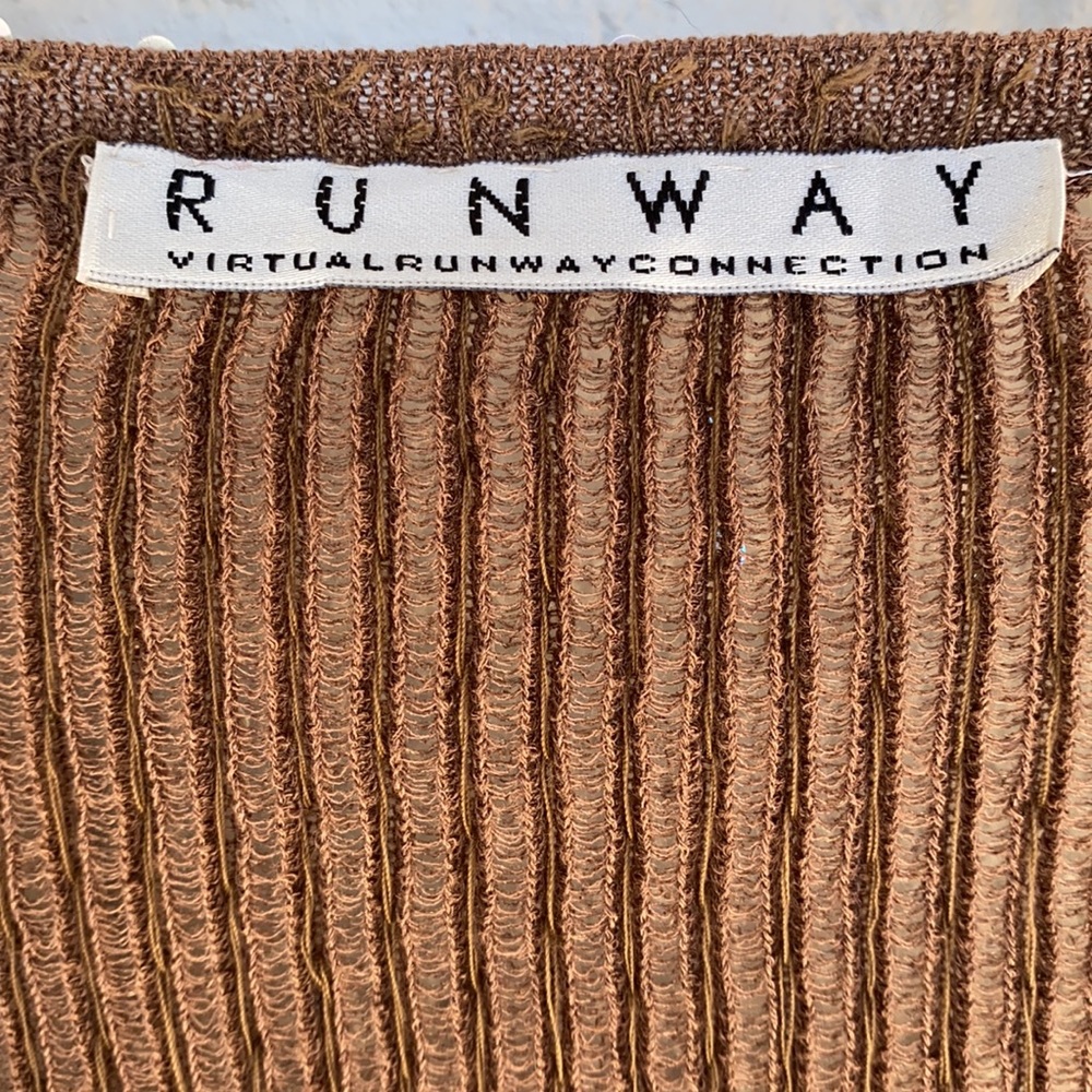 Virtual Runway Connection Sequin Ribbed Cardigan 2 - Picture 3 of 7